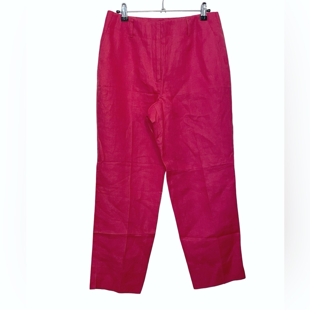 Talbots Vintage Pink Irish  Linen Pants